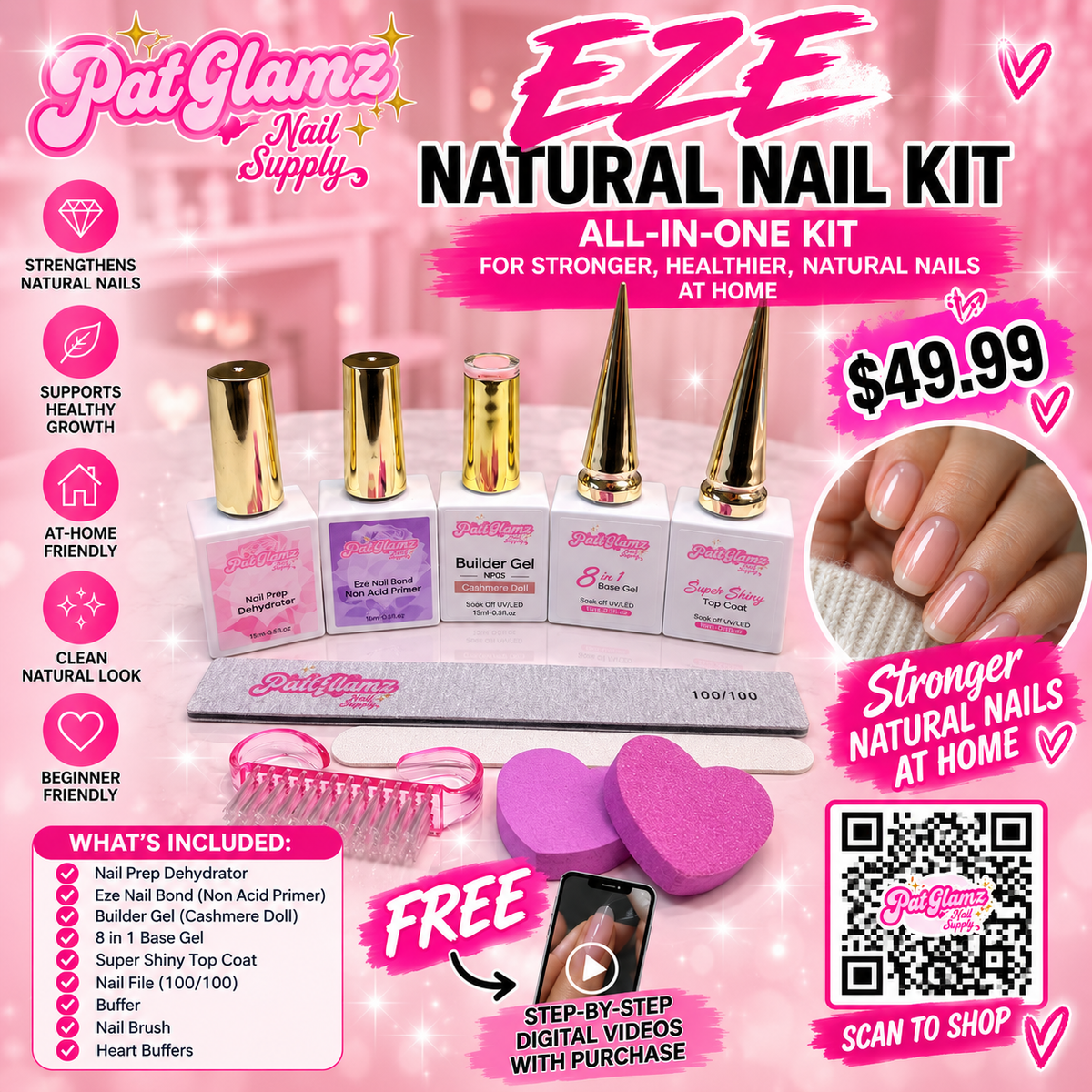 Pat Glamz EZE Natural Nail Kit