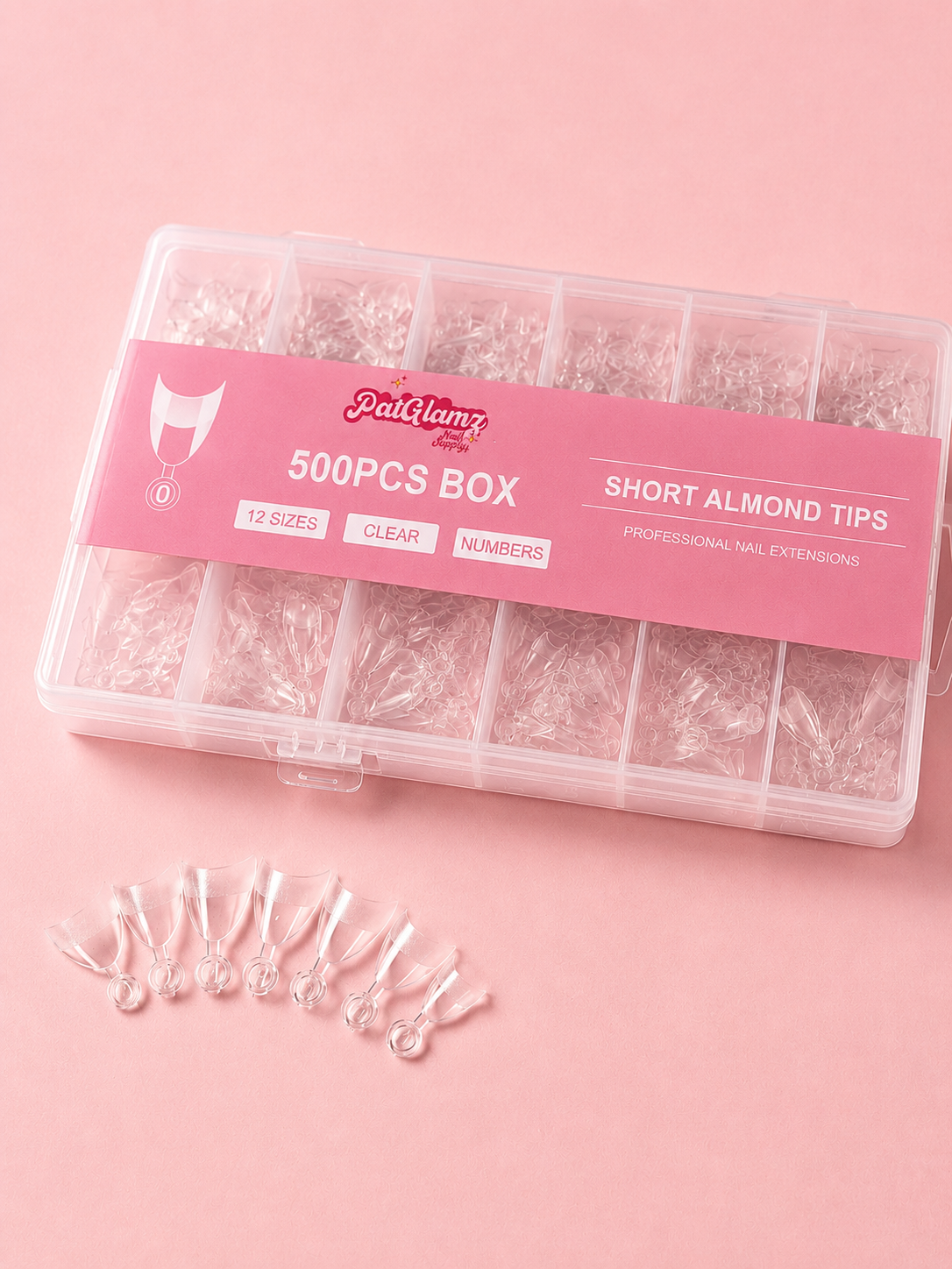 Short Almond Tips — 500PCS